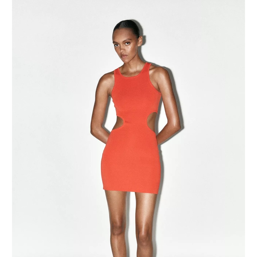 Zara cut out knit Mini Dress